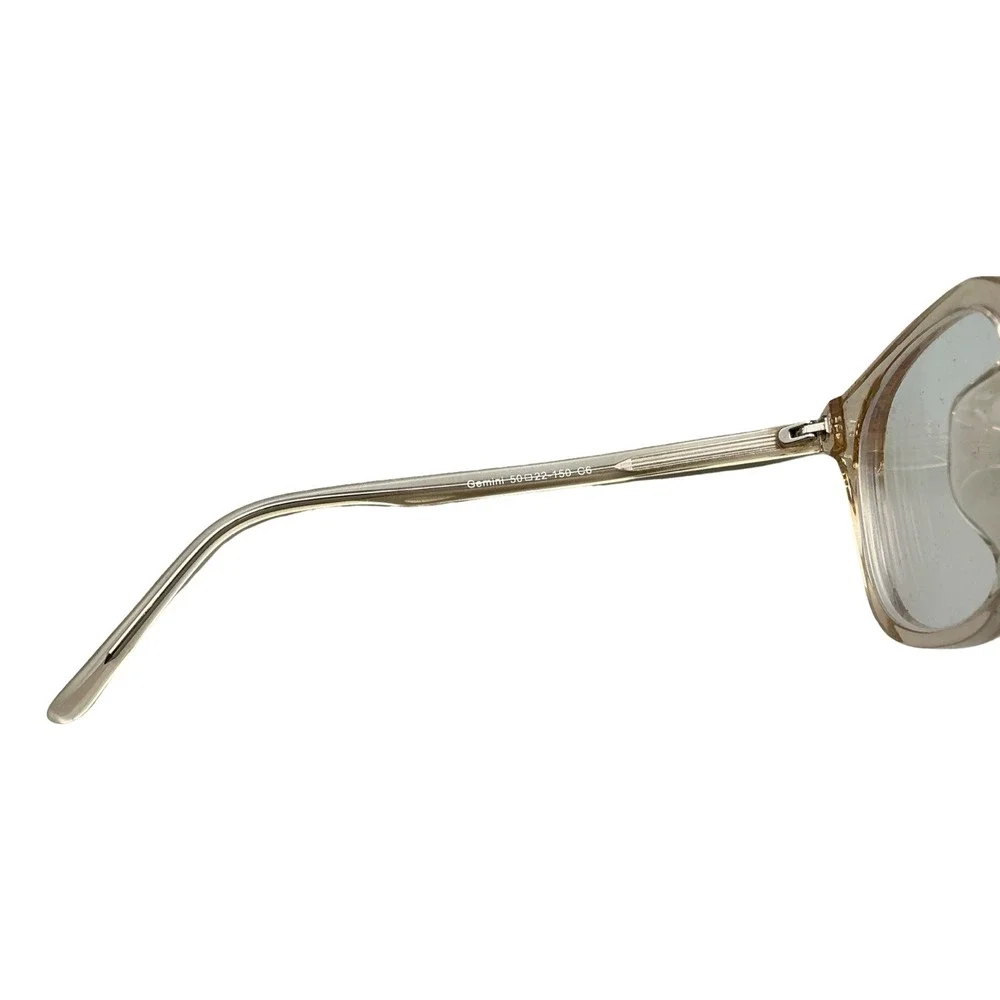 Yesglasses Gemini 50-22-150 C6 Champagne Tan Square Eyeglasses Frames